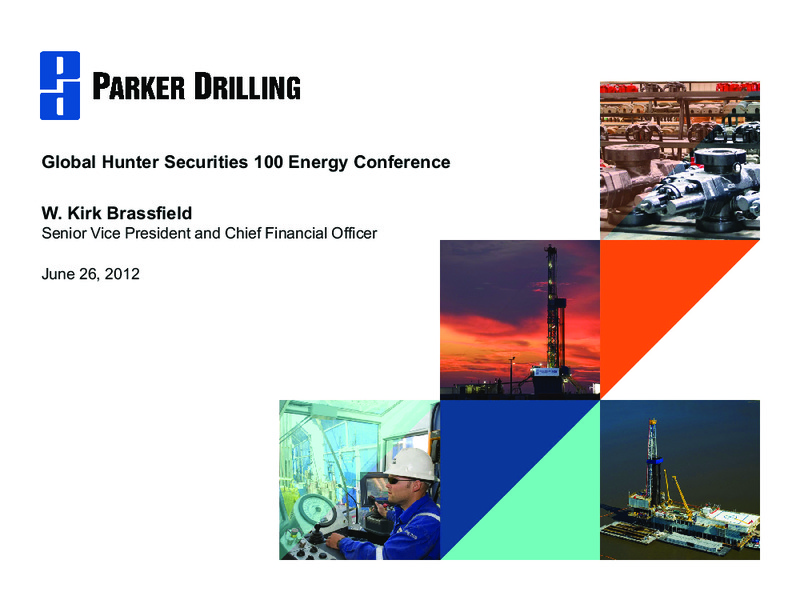 GLOBAL HUNTER SECURITIES 100 ENERGY CONFERENCE – Parker Drilling Co. – slide 1