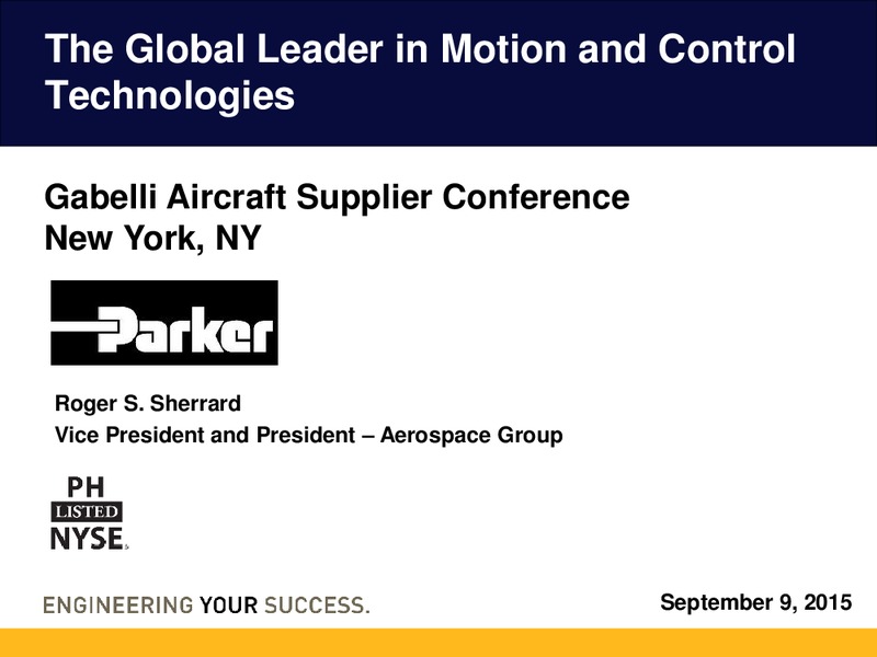 Gabelli Aircraft Supplier Conference – Parker Drilling Co. – slide 1