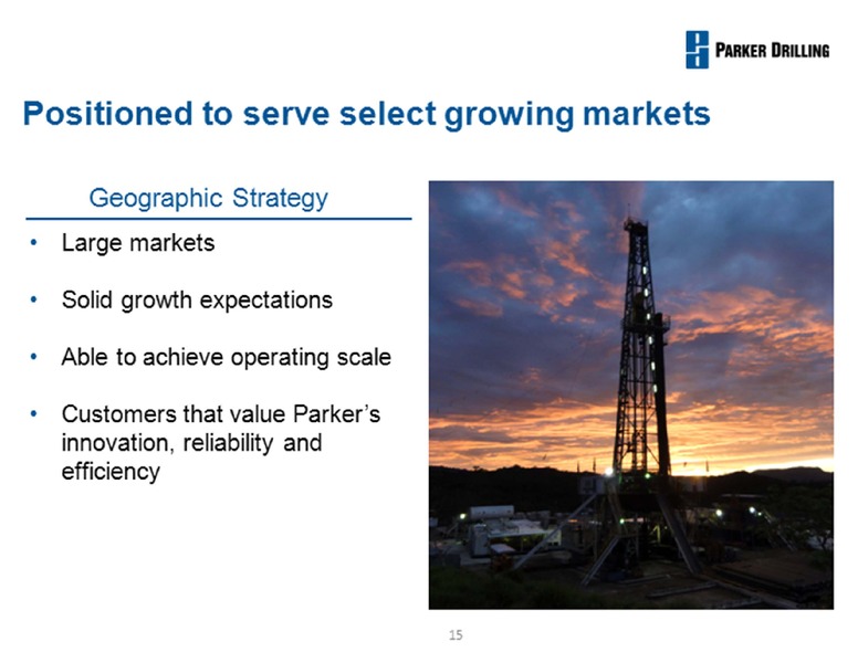 Barclays Capital Conference – Parker Drilling Co. – slide 15
