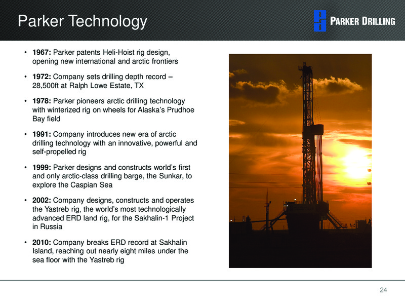 STEPHENS INC FALL INVESTMENT CONFERENCE – Parker Drilling Co. – slide 23