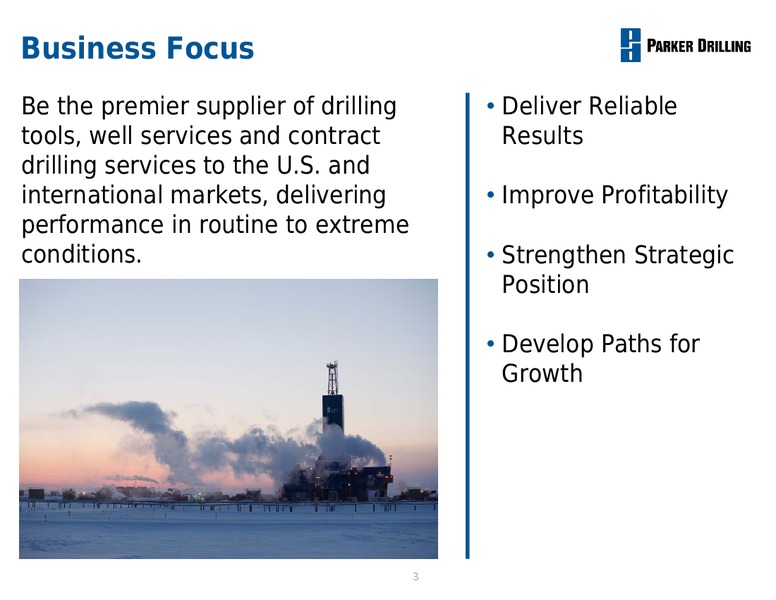 Business Review – Parker Drilling Co. – slide 2