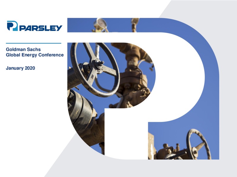 Goldman Sachs Global Energy Conference – Parsley Energy Inc. – slide 1
