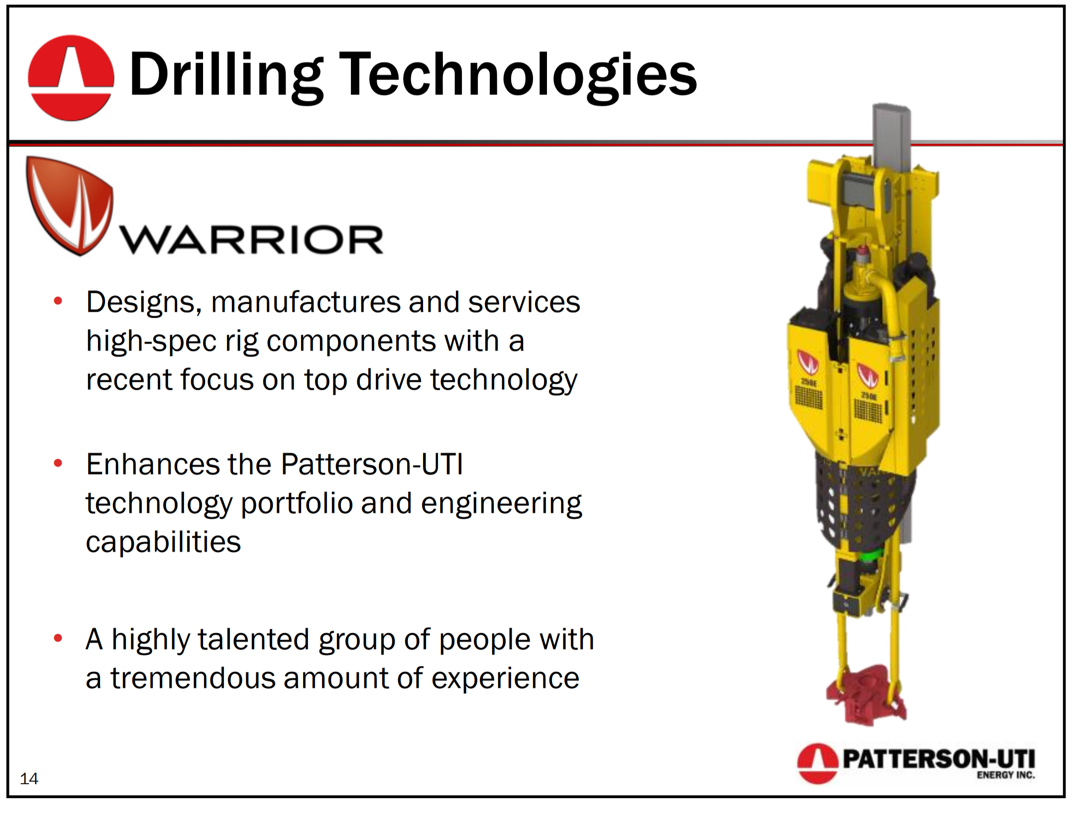 Raymond James 38th Annual Investor Conference – Patterson-Uti Energy Inc. – slide 10