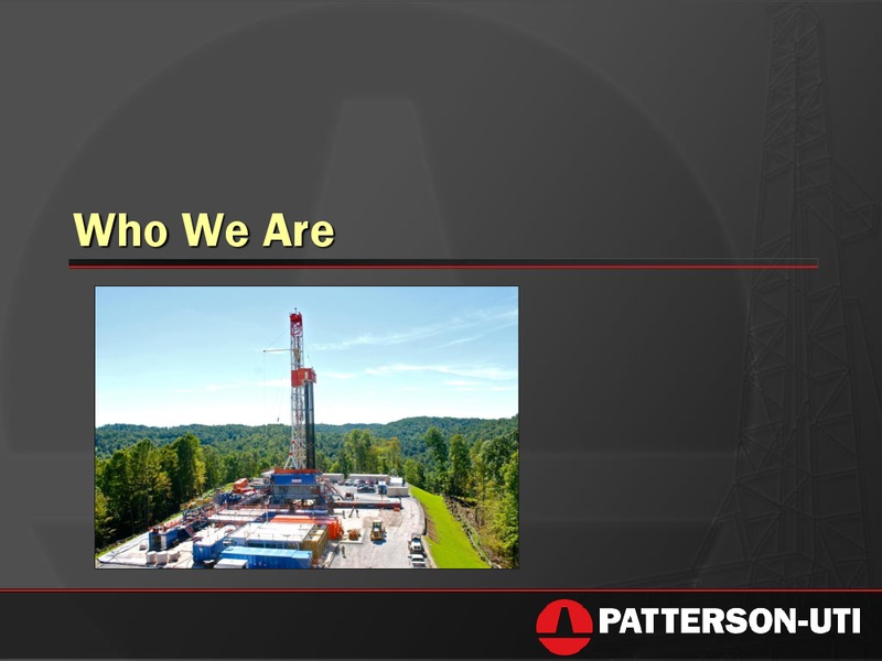 Barclays CEO Energy Conference – Patterson-Uti Energy Inc. – slide 3