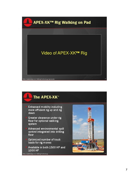 CREDIT SUISSE 19TH ANNUAL ENERGY SUMMIT – Patterson-Uti Energy Inc. – slide 6