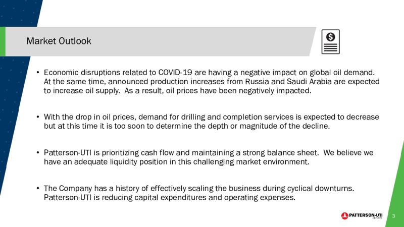 Scotia Howard Weil 48th Annual Energy Conference – Patterson-Uti Energy Inc. – slide 2