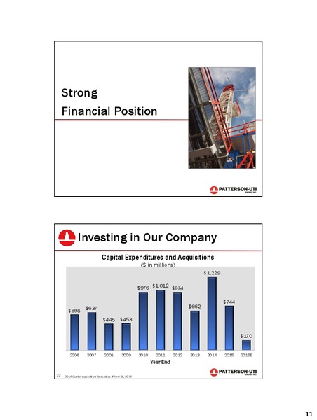 Citi 2016 Global Energy and Utilities Conference – Patterson-Uti Energy Inc. – slide 12