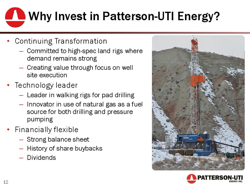 2014 GLOBAL ENERGY AND UTILITIES CONFERENCE – Patterson-Uti Energy Inc. – slide 11