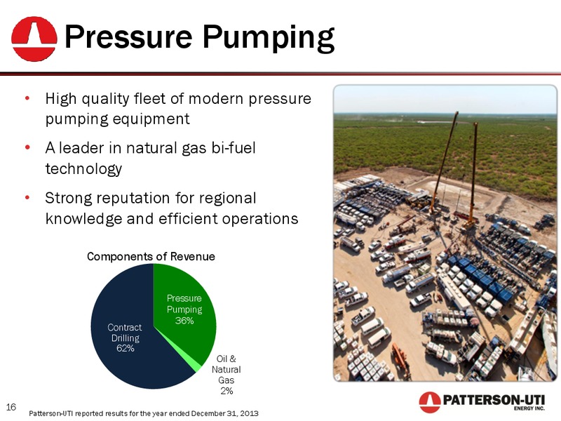 2014 GLOBAL ENERGY AND UTILITIES CONFERENCE – Patterson-Uti Energy Inc. – slide 15