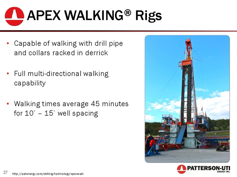 2014 GLOBAL ENERGY AND UTILITIES CONFERENCE – Patterson-Uti Energy Inc. – slide 26