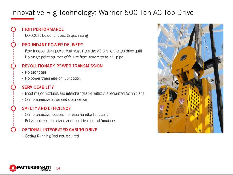 Barclays CEO Energy 2017 Power Conference – Patterson-Uti Energy Inc. – slide 13