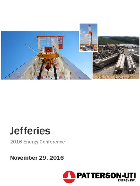Jefferies 2016 Energy Conference – Patterson-Uti Energy Inc. – slide 1