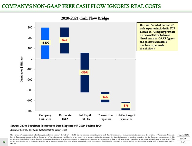 Callon Acquisition of Carrizo – Paulson – slide 19