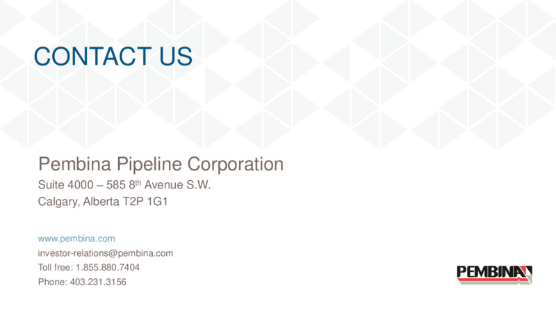 Investor Presentation   February 2021 – Pembina Pipeline Corp – slide 26