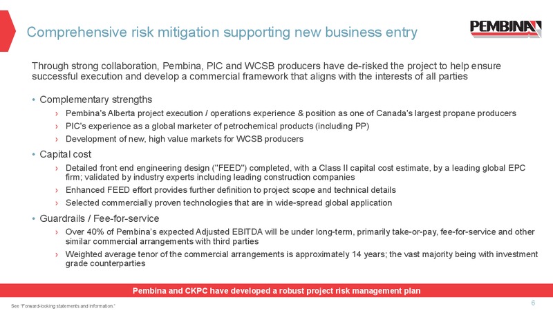 CKPC FID Presentation – Pembina Pipeline Corp – slide 5
