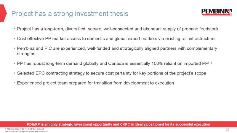 CKPC FID Presentation – Pembina Pipeline Corp – slide 27