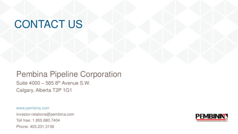 April 2020 Corporate Presentation – Pembina Pipeline Corp – slide 11