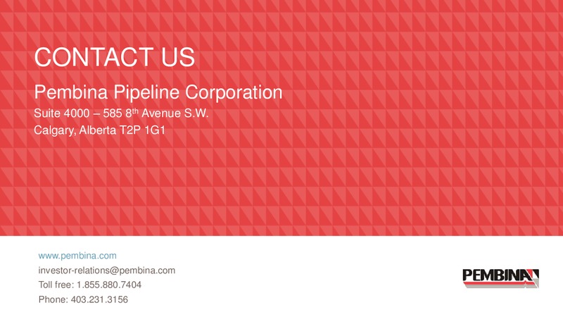Annual Meeting of Shareholders – Pembina Pipeline Corp – slide 23