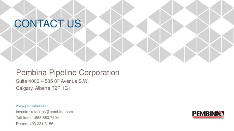 Corporate Update – Pembina Pipeline Corp – slide 42