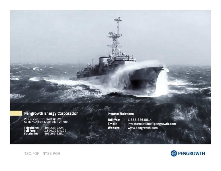 May 2015 Corporate Presentation – Pengrowth Energy Corp – slide 29