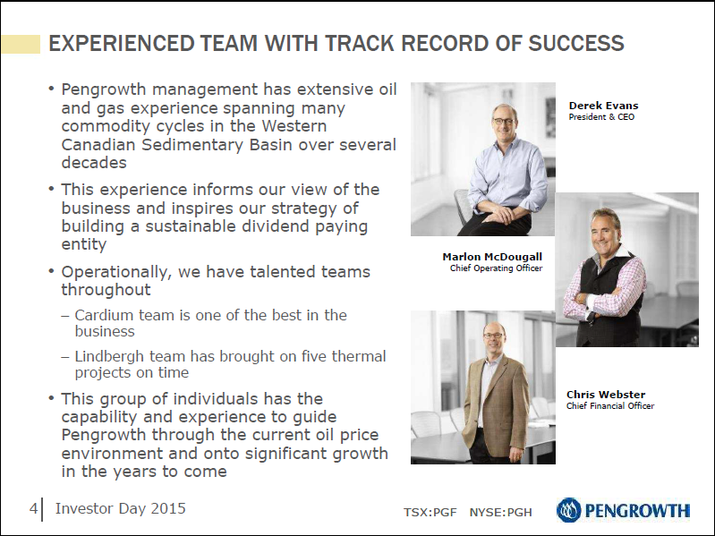 January 2015 Investor Day Presentation – Pengrowth Energy Corp – slide 5