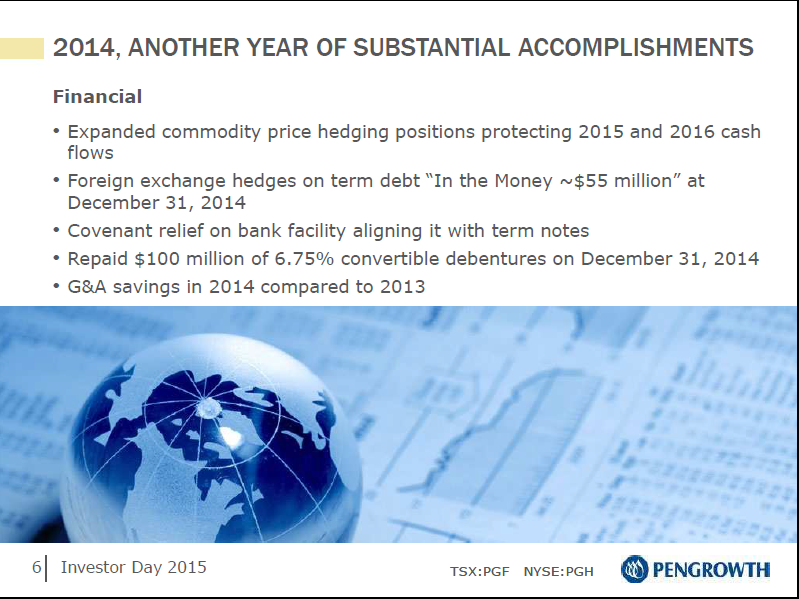 January 2015 Investor Day Presentation – Pengrowth Energy Corp – slide 7