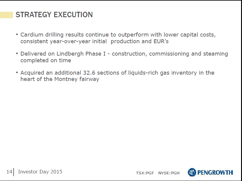 January 2015 Investor Day Presentation – Pengrowth Energy Corp – slide 15