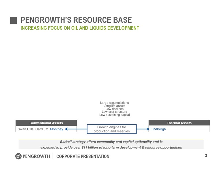 January 2017 Corporate Presentation – Pengrowth Energy Corp – slide 3