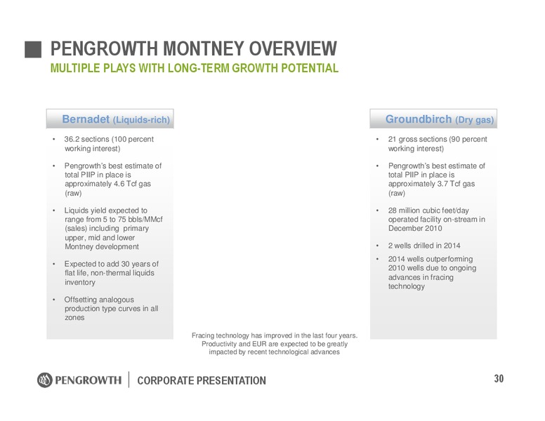 January 2017 Corporate Presentation – Pengrowth Energy Corp – slide 30