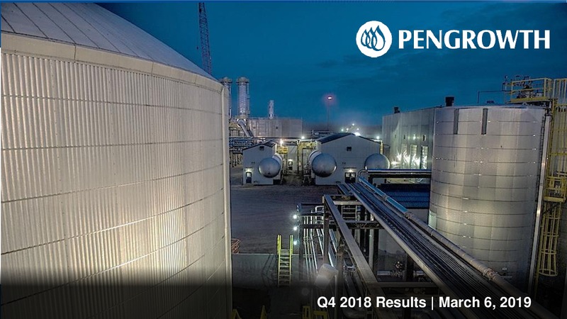 4Q 2018 Earnings Presentation – Pengrowth Energy Corp – slide 1