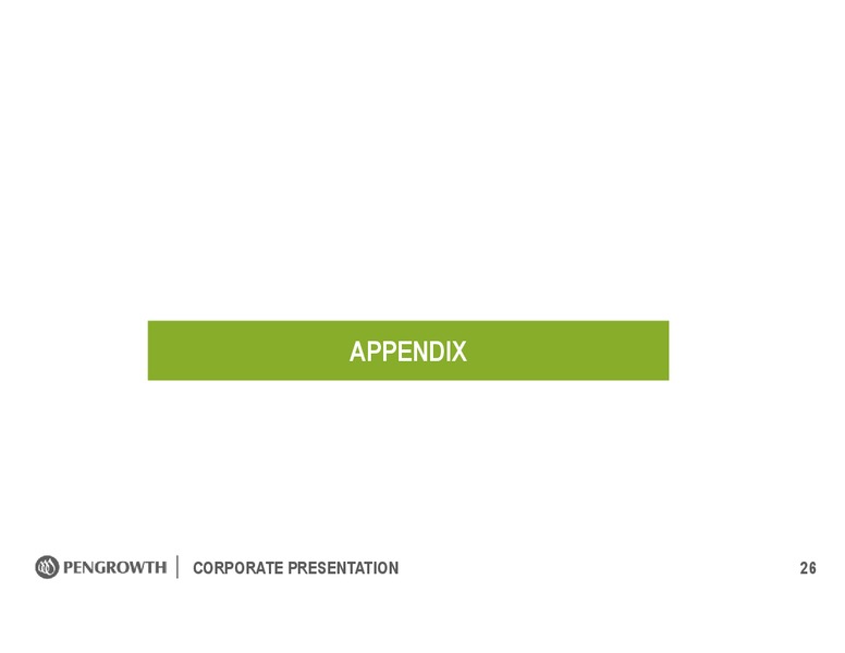October 2017 Corporate Presentation – Pengrowth Energy Corp – slide 26