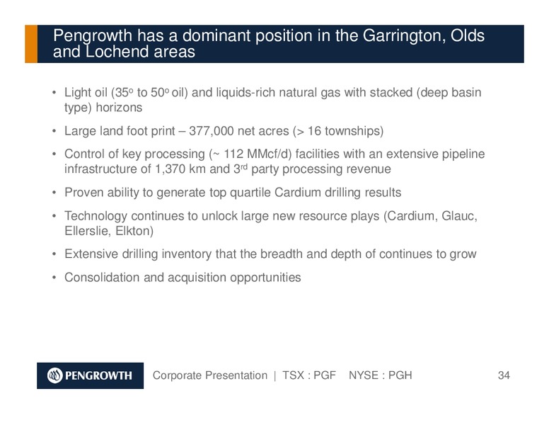 January 2016 Corporate Presentation – Pengrowth Energy Corp – slide 34