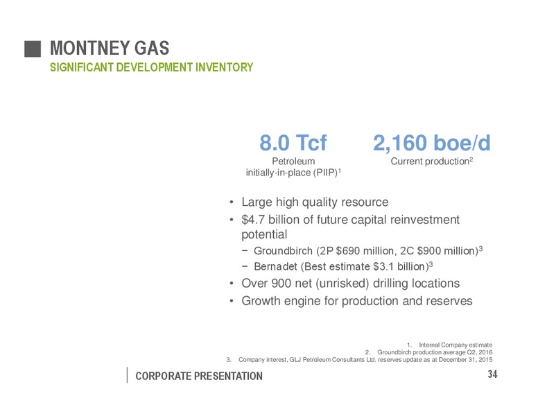 August 2016 Corporate Presentation – Pengrowth Energy Corp – slide 34