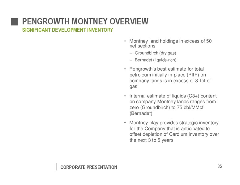 August 2016 Corporate Presentation – Pengrowth Energy Corp – slide 35