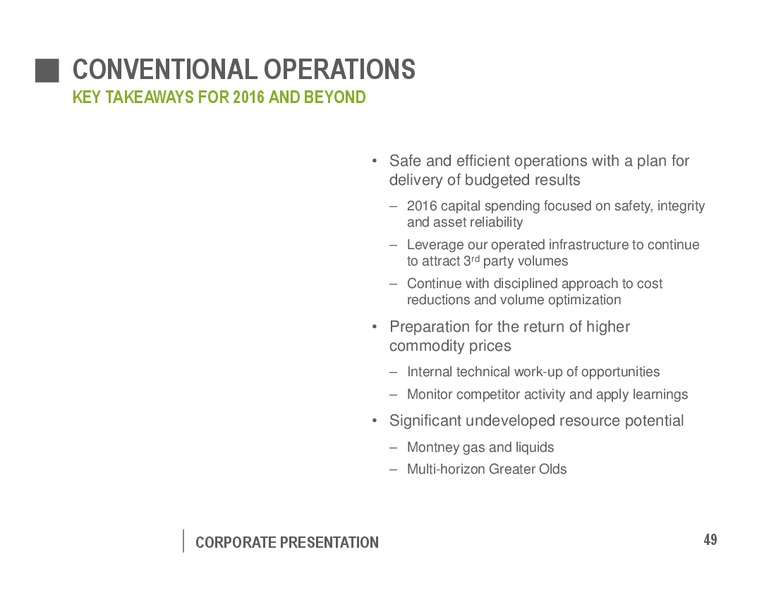 August 2016 Corporate Presentation – Pengrowth Energy Corp – slide 49