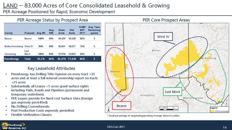 2017 DUG East Conference – Pennenergy Resources Llc – slide 13