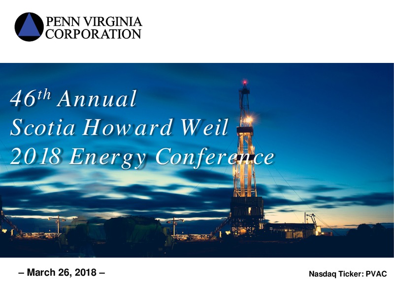 Scotia Howard Weil 2018 Energy Conference – Penn Virginia Corp – slide 1