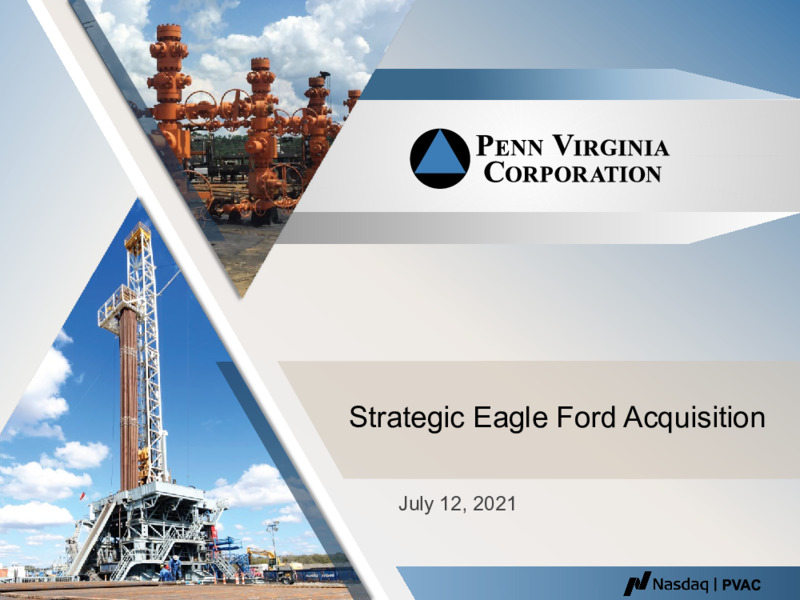 Acquistion of Lonestar Resources – Penn Virginia Corp – slide 1