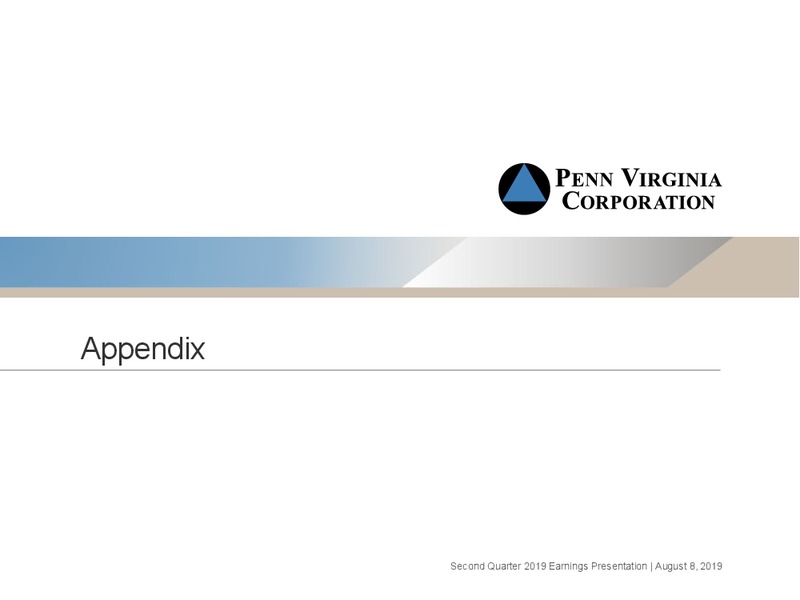 2Q 2019 Earnings Presentation – Penn Virginia Corp – slide 18