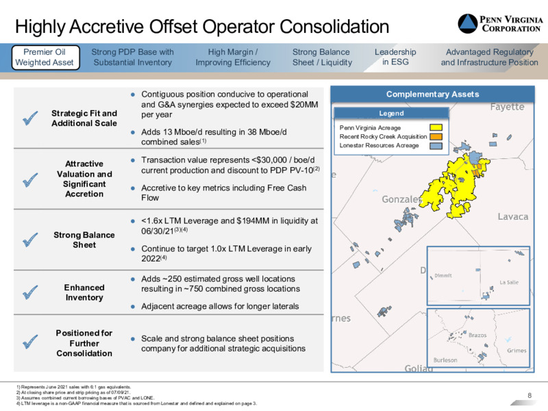 September 2021 Barclays Energy Power Conference Presentation – Penn Virginia Corp – slide 6