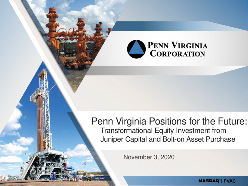 Juniper Capital Invest In Penn Virginia – Penn Virginia Corp – slide 1