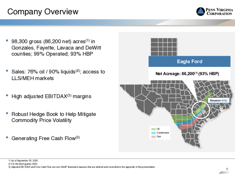 Third Quarter 2020 Earnings Presentation – Penn Virginia Corp – slide 5