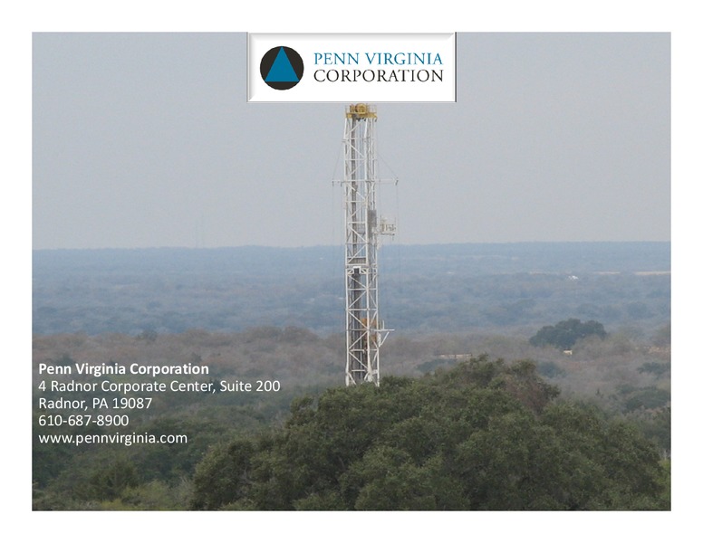 IPAA Oil and Gas Investment Symposium Florida – Penn Virginia Corp – slide 22