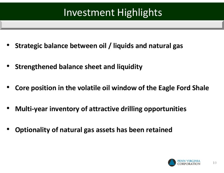 Howard Weil's 41st Annual Energy Conference – Penn Virginia Corp – slide 19