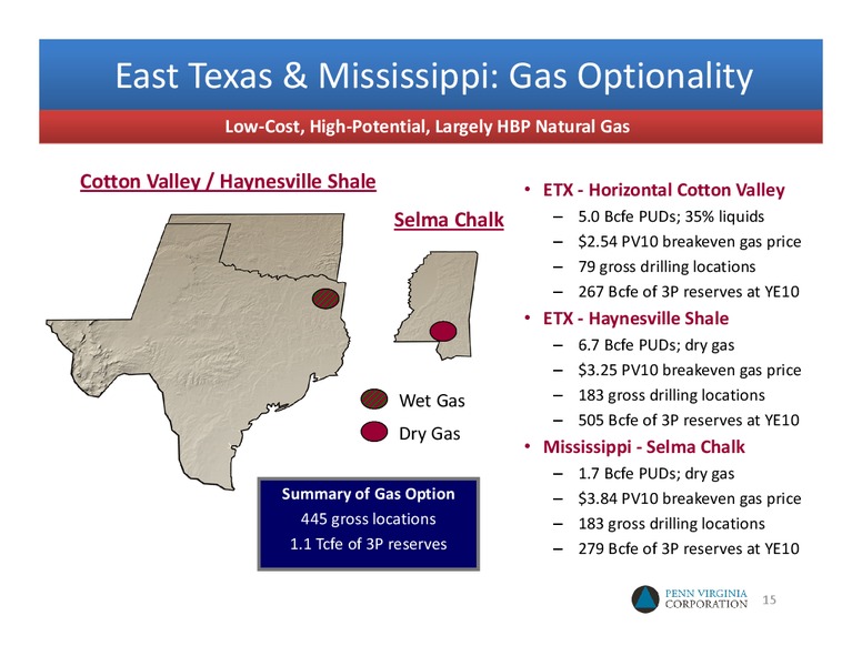Johnson Rice & Company Energy Conference – Penn Virginia Corp – slide 14