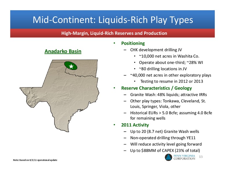 Q3 2011 Earnings Call – Penn Virginia Corp – slide 12