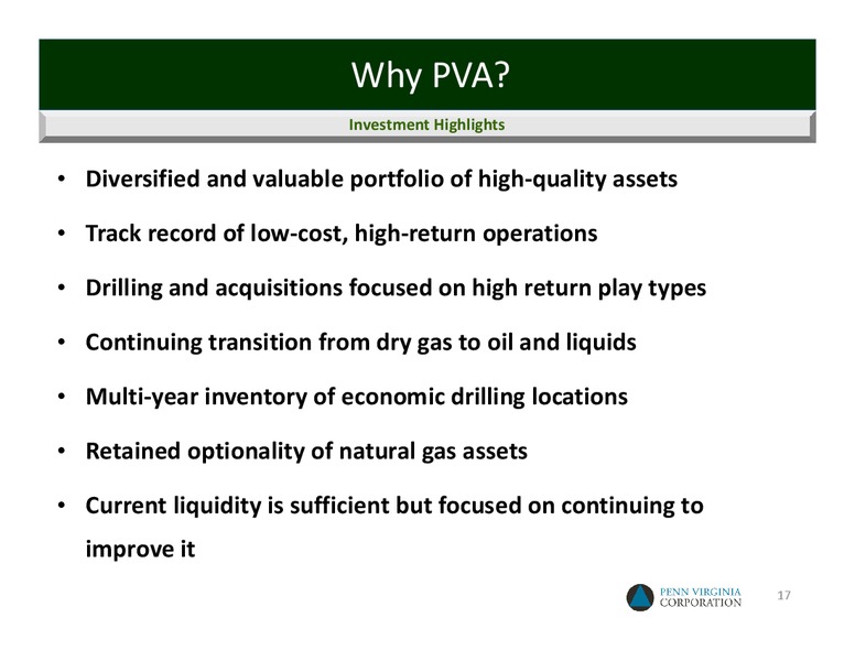 Barclays Capital CEO Energy Power Conference – Penn Virginia Corp – slide 16