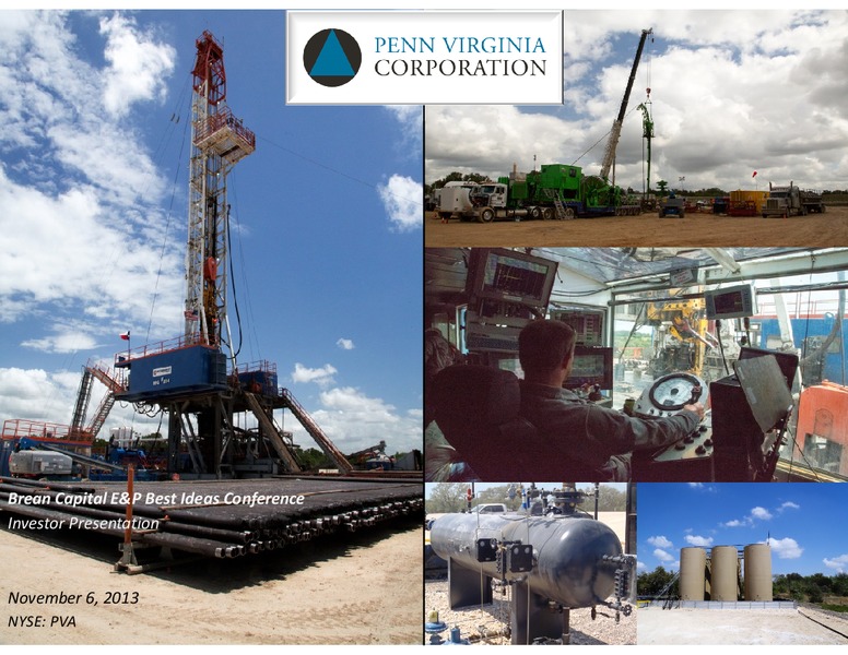 Brean Capital E&P Best Ideas Conference – Penn Virginia Corp – slide 1