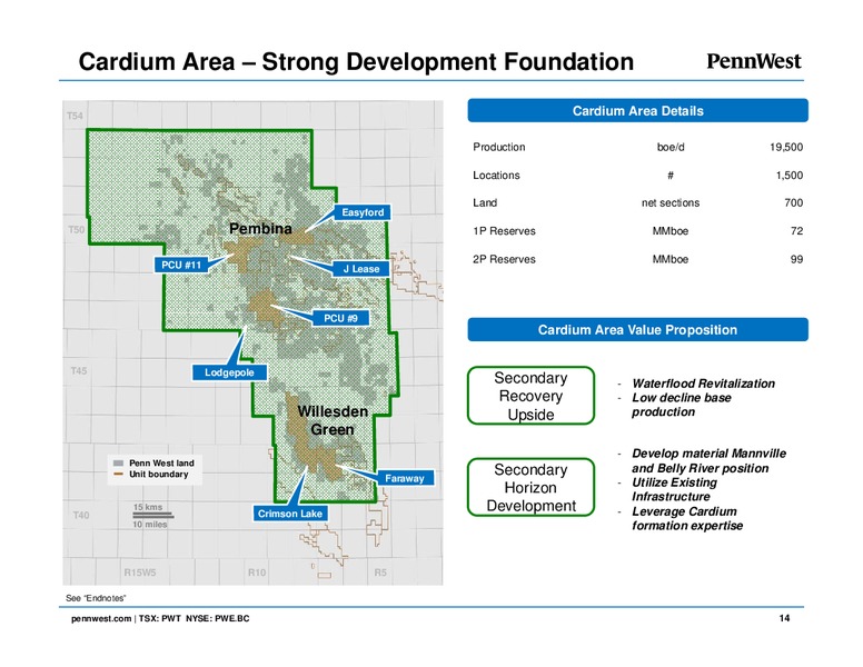 June 2016 Corporate Presentation – Penn West Petroleum Ltd. – slide 13