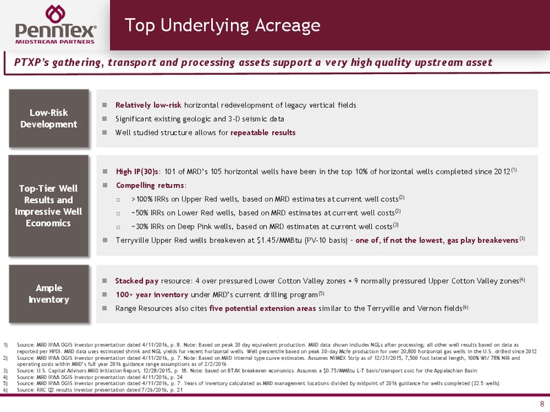 August 2016 Investor Presentation – Penntex Midstream Partners LLC – slide 7